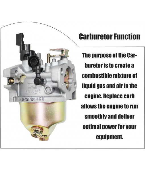 Huayi 951-12705 Carburetor 170SA for Troy-Bilt Storm 2410 2620 179cc, Squall 2100 Snowthrower; For MTD Cub Cadet Yard Machines Lawn Mowers 165-SU 165-SUA 165-SUB 265-SU 365-SUA 365-SUB Engine Model