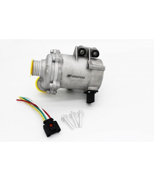 Compatible with Car Electric Engine Water Pump for BMW N20 B16/20B Engine Model 2012-2018 2.0L L4, Replace 11515A81BE9;11517597715（4 pin on one row plug) Rectangular plug