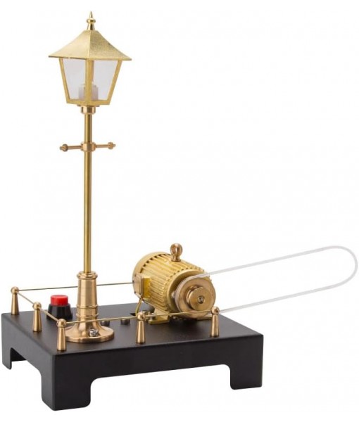 Mini Steam Generator and Lamp Scene Model, DIY Steam Beam Engine Model Accessories for Steam Engine Model, Build Your Own Engine Kit for Adults
