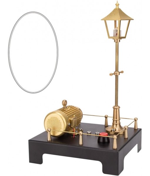 Mini Steam Generator and Lamp Scene Model, DIY Steam Beam Engine Model Accessories for Steam Engine Model, Build Your Own Engine Kit for Adults