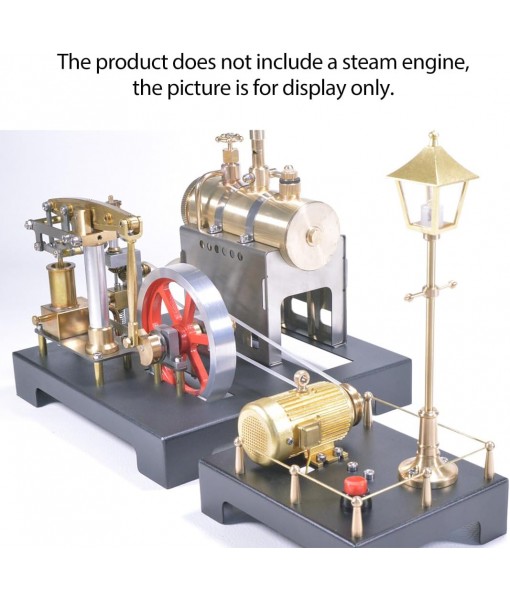 Mini Steam Generator and Lamp Scene Model, DIY Steam Beam Engine Model Accessories for Steam Engine Model, Build Your Own Engine Kit for Adults