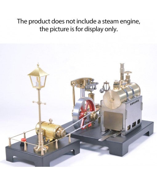 Mini Steam Generator and Lamp Scene Model, DIY Steam Beam Engine Model Accessories for Steam Engine Model, Build Your Own Engine Kit for Adults