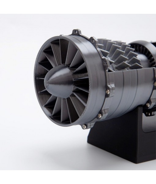 WS-15 Turbofan Engine Model Kit with Light, 1/18 3D Printed Simulated Functional Turbofan Aircraft Jet Engine Model That Works, Mechanical Science Education Kit-50PCS