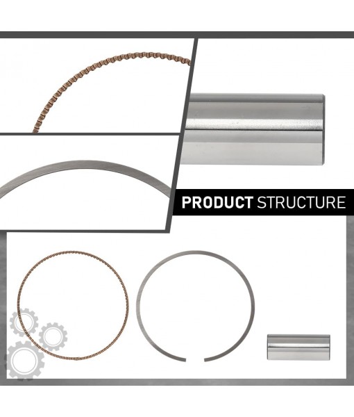 0.50MM Engine Piston w/Rings Pin Kit Compatible with Kia Optima Sorento Hyundai Sonata Kia 2.4L 2011-2019 2359CC L4 ELECTRIC/DOHC, Fit Engine Model: G4KJ 23040-2G500, 23410-2G500