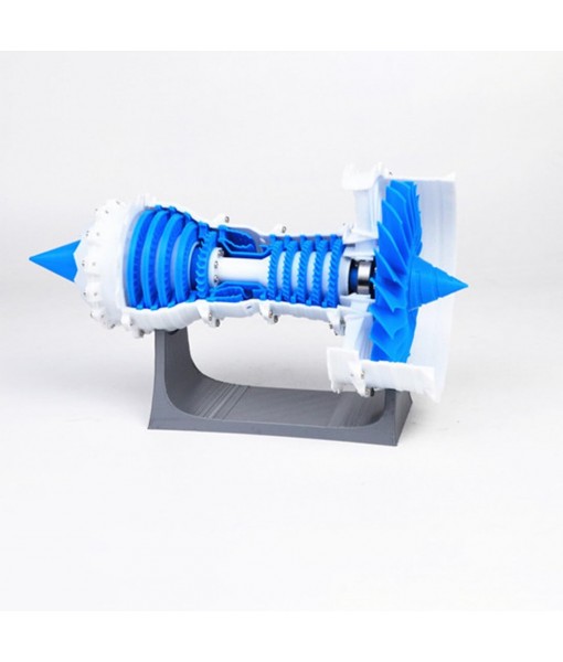 3D Printed Aero Turbofan Engine Model, Realistic Jet Engine Science Physical Experiment Toy for Teens and Adults