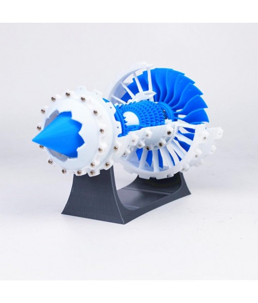 3D Printed Aero Turbofan Engine Model, Realistic Jet Engine Science Physical Experiment Toy for Teens and Adults