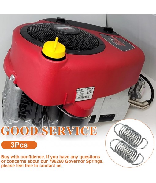 796260 Governor Spring for Your Engine Model Governor Spring，Compatible with Most 135000, 215000, 217000, 219000, 21B000 Model Briggs & Stratton Engines, Replaces 692208, 260695, 3-Pack