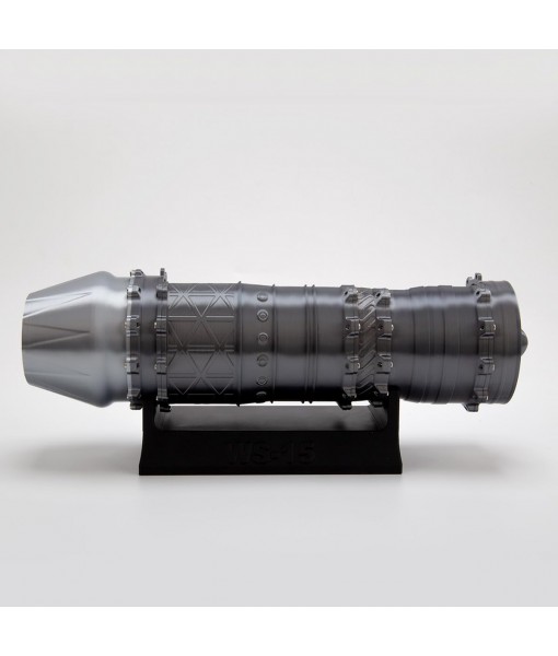 1/18 Scale Turbofan Engine Model, WS-15 Functional Turbofan Aircraft Engine Kit with LED Light, 50+PCS Model Kit, Education Display, Desktop Decor