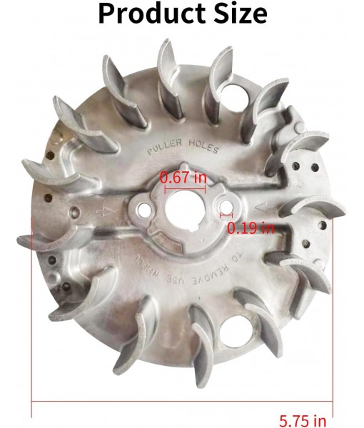 Upgraded 590544 Flywheel for Briggs & Stratton Engine Lawn Mower Replacement Parts,Exact Replacement of The Original Flywheel,Small Engine Model 08P502/0029-H1 Parts, high-Grade Steel 590544 Flywheel