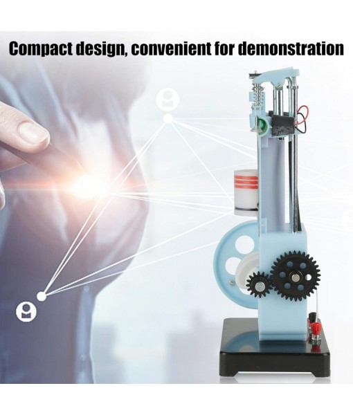 Oumefar 4 Stroke Internal Combustion Engine Model Engine Model Four-Stroke Single-Cylinder Engine Model for Physics Mechanics Experiment Teaching Instrument
