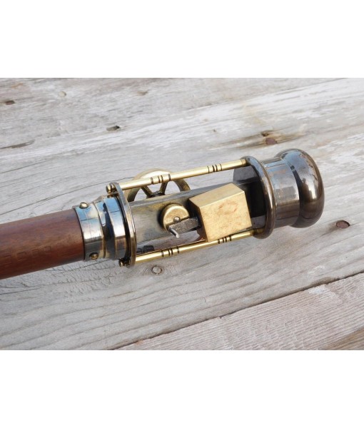 Nautical Walking Cane Stick with Working Steam Engine Model Top. A Classical Gift Item Rustic Vintage Home Decor Gifts