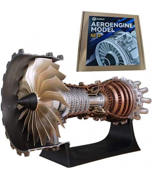 Turbofan Aircraft Engine Model Kits That Works,DIY Assembly Trent 900 Functional Turbofan Engine Model Toys,Mini Engine Model Kit for Adults(150+PCS)