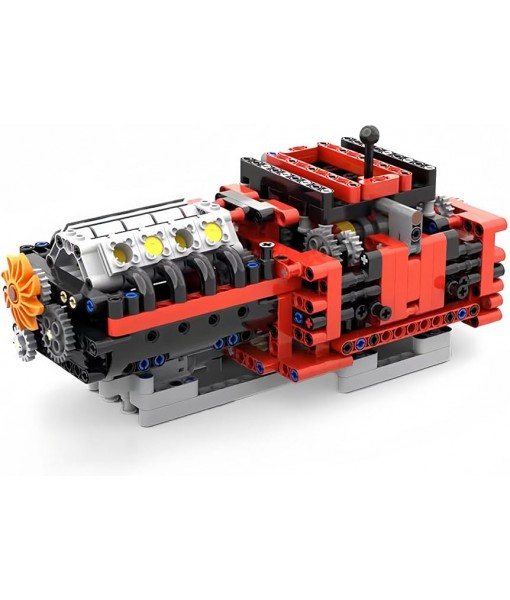 V6/V8 Technical Engine Model Toy Set, Engine Building Blocks Kit for Adults, High-Difficulty Intellectual Toys, Bedroom Decorations, 685 Pcs