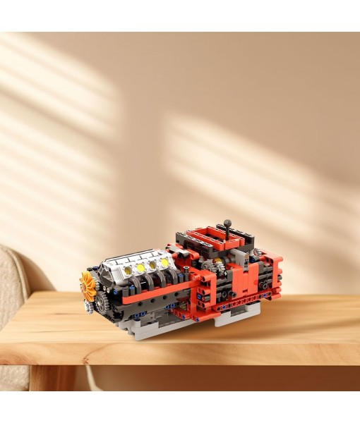 V6/V8 Technical Engine Model Toy Set, Engine Building Blocks Kit for Adults, High-Difficulty Intellectual Toys, Bedroom Decorations, 685 Pcs