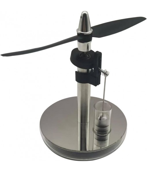Two-Blade Propeller Stirling Engine Model Swashplate Low-Temperature Generator Mini Handcrafted Cup Heat Engine
