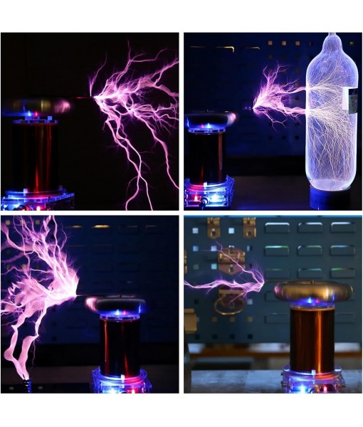 SSTC Music Tesla Coil, High Frequency Integrated Arc Extinguishine, 7.87-in Arc Tesla Coil Generator Model, Physics Science Education Experiment Model, Collectable Engine Model, Ignition Brighten