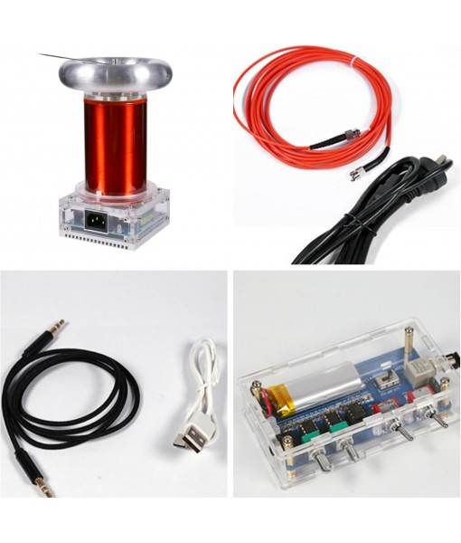 SSTC Music Tesla Coil, High Frequency Integrated Arc Extinguishine, 7.87-in Arc Tesla Coil Generator Model, Physics Science Education Experiment Model, Collectable Engine Model, Ignition Brighten