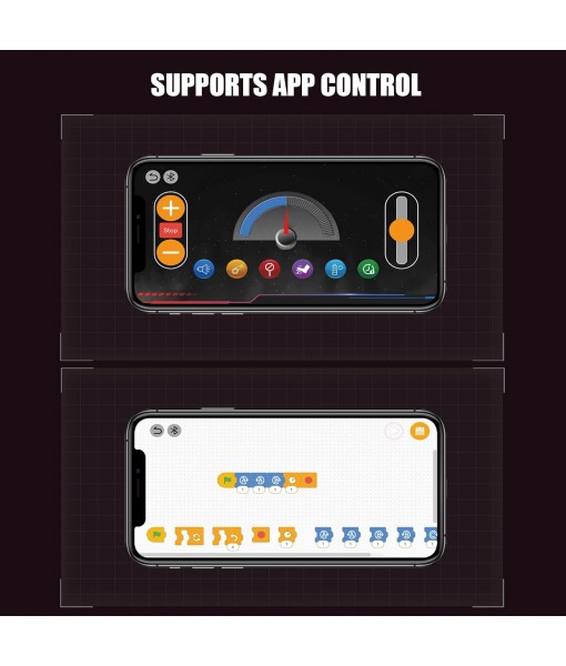 V8 Engine Model Kit That Work - 8-Cylinder Visible Engine Building Blocks Set with Motor, LED Light & APP Control - Build Your Own Engineering Kit, STEM Project for Adults & Kids (660 PCS)