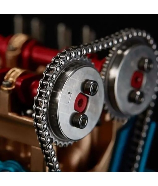 8-Cylinder Full Metal Car Engine Model, V8 Engine Model Kit, Model Engine Kit for Adults, Metal Engine Model Kit, Car Engine Model Kit for Adults, Home Engine Ornaments (V8)