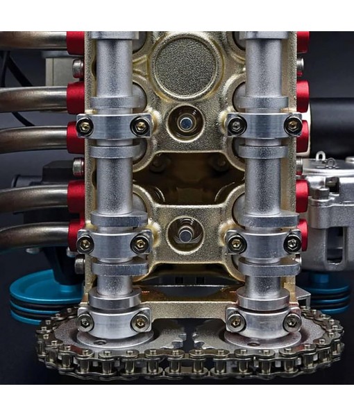 8-Cylinder Full Metal Car Engine Model, V8 Engine Model Kit, Model Engine Kit for Adults, Metal Engine Model Kit, Car Engine Model Kit for Adults, Home Engine Ornaments (V8)