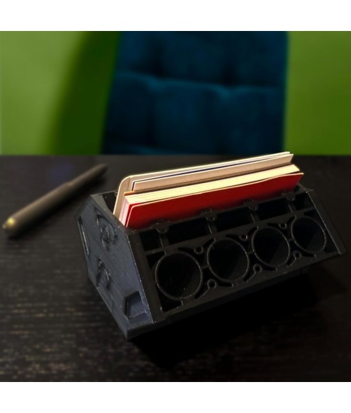V8 Engine Model Business Card Holder for Desk – Unique Desk Decor, Business Card Display