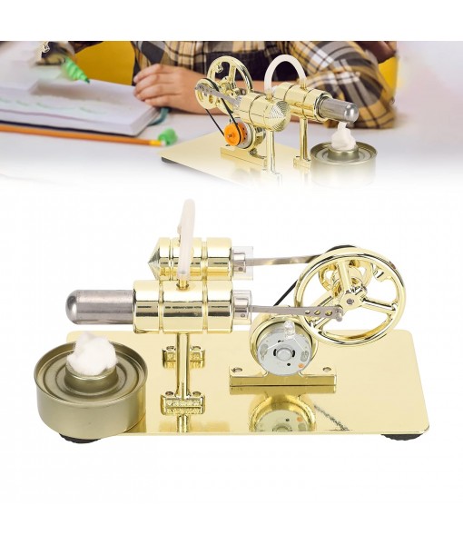 Stirling Engine Kit, Hot Air Stirling Engine, Model Engine kit, Physics Experiment Popular Science Invention Toy, Model Motor Model Educational Toy,Suitable for Teenagers