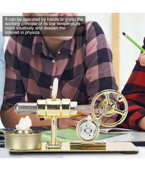 Stirling Engine Kit, Hot Air Stirling Engine, Model Engine kit, Physics Experiment Popular Science Invention Toy, Model Motor Model Educational Toy,Suitable for Teenagers