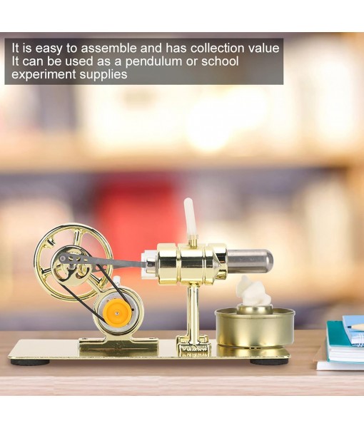 Stirling Engine Kit, Hot Air Stirling Engine, Model Engine kit, Physics Experiment Popular Science Invention Toy, Model Motor Model Educational Toy,Suitable for Teenagers