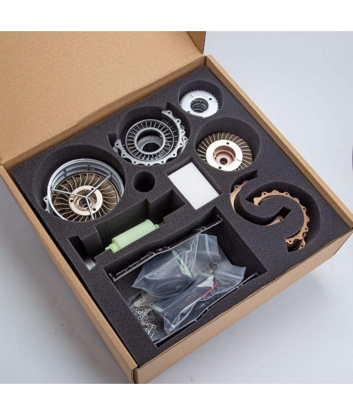 SKYMECHMAN 1/20 WS-15 Turbofan Frighter Engine Model,DIY Assembly Electric Model,Physical Science Experiment Kit for Adults and Teens (150+ PCS)