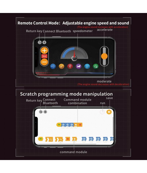 Sports Car Engine Building Blocks Kit,V8 Engine Model That Work Toy,with Motor, LED Light & APP Control for 6+ Years Kids Adults (660 Pieces)