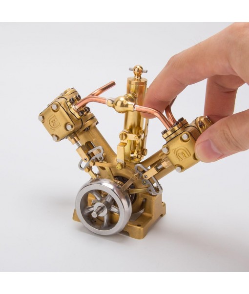 RW-V2 Engine Kit for Adults, Reciprocating Steam Engine Model Kit That Runs, Engine Motor Model Educational Physics Experiment STEM Model -RTR