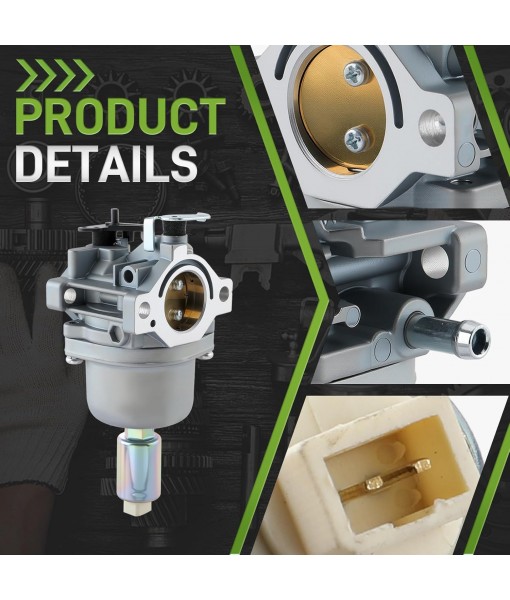 795366 Carburetor Fits for Engine Model 31P977 331877 33R877 280H06 280H07 for Craftsman LT2000 DLS3500 lT3000 DLS3500 YT3000 YTS3000 for MTD Bolens 13AM762F765 Mower 795366 799256 698945