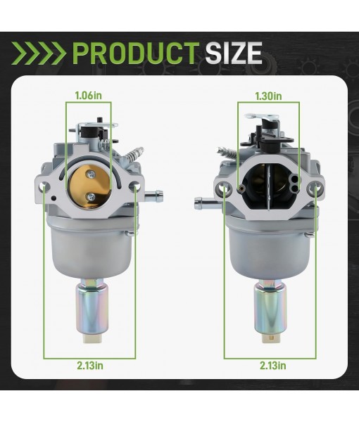 795366 Carburetor Fits for Engine Model 31P977 331877 33R877 280H06 280H07 for Craftsman LT2000 DLS3500 lT3000 DLS3500 YT3000 YTS3000 for MTD Bolens 13AM762F765 Mower 795366 799256 698945