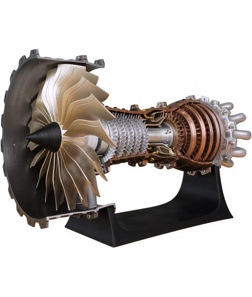SkyMechman Functional Trent 900 Turbofan Engine Building Kit, 150+PCS DIY Turbofan Engine Model Kit Scientific Educational Toys Gifts for Kids Adults