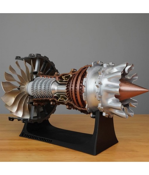SkyMechman Functional Trent 900 Turbofan Engine Building Kit, 150+PCS DIY Turbofan Engine Model Kit Scientific Educational Toys Gifts for Kids Adults
