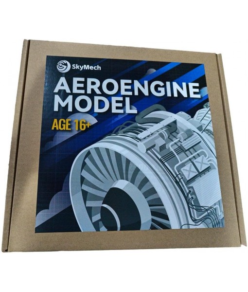 SkyMechman Functional Trent 900 Turbofan Engine Building Kit, 150+PCS DIY Turbofan Engine Model Kit Scientific Educational Toys Gifts for Kids Adults